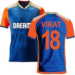 Cricket Official New T20 Worldcup Jersey Virat 2024/2025 (Kid's, Boy's & Men's)-picture-21