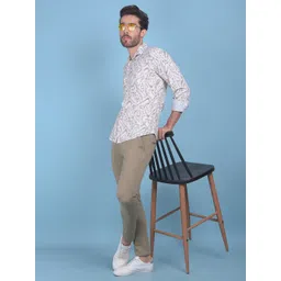 Crimsoune Club Abstract Printed Classic Slim Fit Cotton Opaque Casual Shirt-picture-28