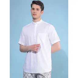 Crimsoune Club Band Collar Straight Kurta-picture-16