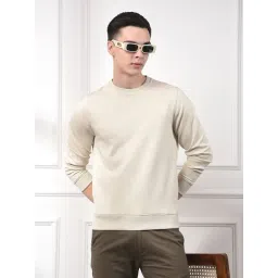 Crimsoune Club Beige Blended Regular Fit Printed Sweatshirt-picture-17