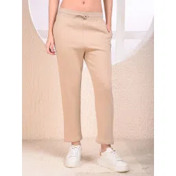 Crimsoune Club Beige Blended Regular Fit Trackpants-picture-23
