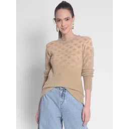Crimsoune Club Beige Embellished Sweater-picture-30