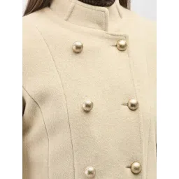 Crimsoune Club Beige Regular Fit Coat image 5
