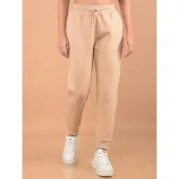 Crimsoune Club Beige Regular Fit Mid Rise Joggers-picture-42