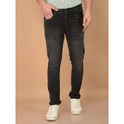 Crimsoune Club Black Blended Slim Solid Jeans-picture-45