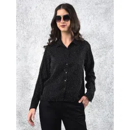 Crimsoune Club Black Embellished Long Sleeves Shirt-picture-20