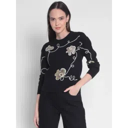 Crimsoune Club Black Embellished Sweater-picture-19