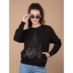 Crimsoune Club Black Embellished Sweatshirt image 4