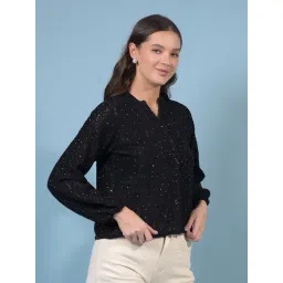 Crimsoune Club Black Nylon Embellished Shirt-picture-21