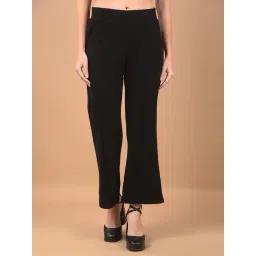 Crimsoune Club Black Polyester Regular Fit Self Track Pant-picture-29