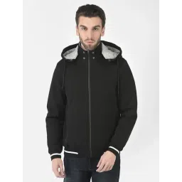 Crimsoune Club Black Regular Fit Hooded Jacket-picture-18