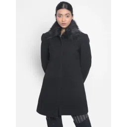 Crimsoune Club Black Regular Fit Overcoat-picture-19