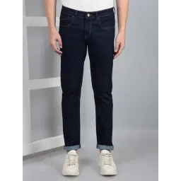 Crimsoune Club Blue Blended Slim Solid Jeans-picture-10