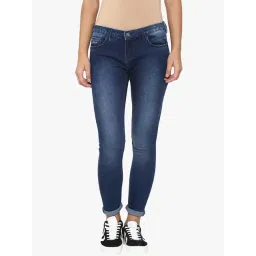 Crimsoune Club Blue Cotton Low Rise Jeans-picture-17