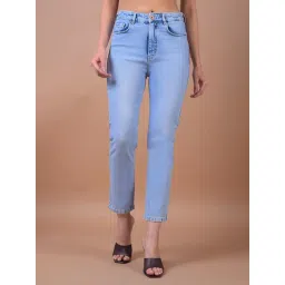 Crimsoune Club Blue Cotton Mid Rise Jeans-picture-32