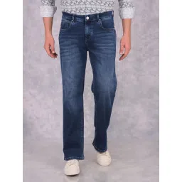 Crimsoune Club Blue Cotton Polyblend Loose Fit Jeans-picture-30