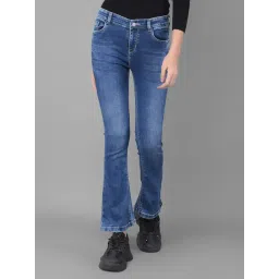 Crimsoune Club Blue Flared Fit Mid Rise Jeans-picture-48
