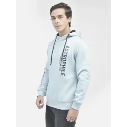 Crimsoune Club Blue Regular Fit Printed Hooded Sweatshirt image 3