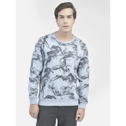 Crimsoune Club Blue Regular Fit Printed Sweatshirt-picture-26
