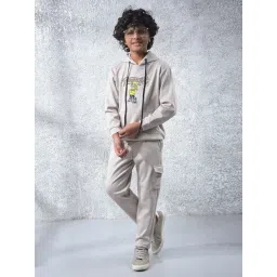 Crimsoune Club Boys Beige Trackpants-picture-19