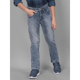 Crimsoune Club Boys Blue Solid Jeans-picture-39