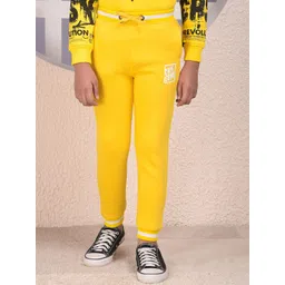 Crimsoune Club Boys Brand Logo Printed Mid-Rise Joggers-picture-14