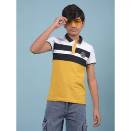 Crimsoune Club Boys Colourblocked Polo Collar T-shirt-picture-32