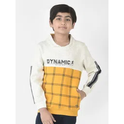 Crimsoune Club Boys Cotton Checked Sweatshirt-picture-35