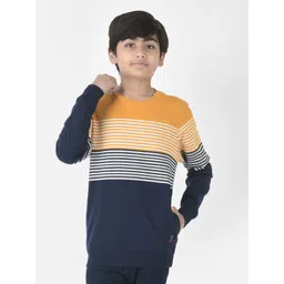 Crimsoune Club Boys Cotton Striped Sweatshirt-picture-10