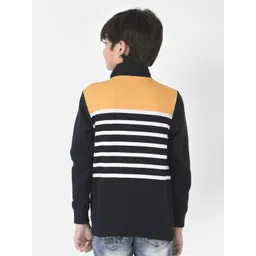 Crimsoune Club Boys Cotton Striped Sweatshirt image 2