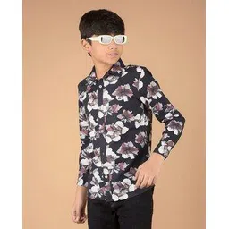 crimsoune club Boys Floral Slim Fit Shirt-picture-41
