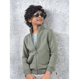 Crimsoune Club Boys Mock Collar Front-Open Sweatshirt-picture-18