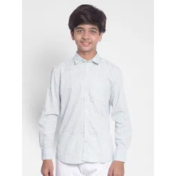 Crimsoune Club Boys Pineapple Printed Spread Collar Cotton Casual Shirt-picture-28