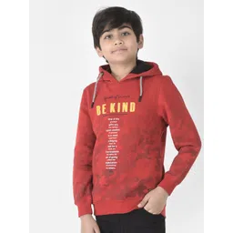 Crimsoune Club Boys Printed Hooded Cotton Sweatshirt-picture-49