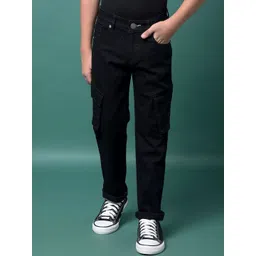 Crimsoune Club Boys Regular Fit Mid-Rise Heavy Fade Stretchable Jeans-picture-26