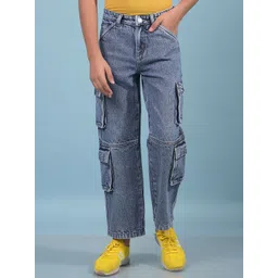 Crimsoune Club Boys Regular Fit Mid-Rise Light Fade Stretchable Jeans-picture-34