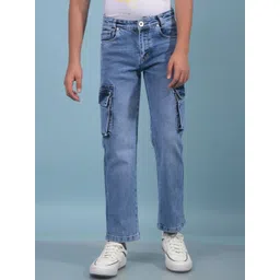 Crimsoune Club Boys Regular Fit Mid-Rise Light Fade Stretchable Jeans-picture-42