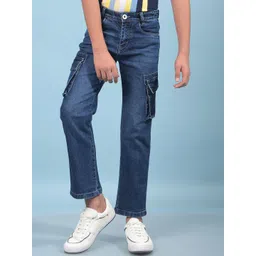 Crimsoune Club Boys Regular Fit Mid-Rise Light Fade Stretchable Jeans-picture-30