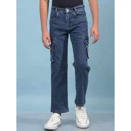 Crimsoune Club Boys Regular Fit Mid-Rise Stretchable Jeans-picture-40