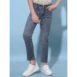 Crimsoune Club Boys Slim Fit Clean Look Stretchable Jeans-picture-14
