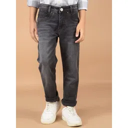 Crimsoune Club Boys Slim Fit Heavy Fade Stretchable Jeans-picture-31
