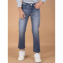 Crimsoune Club Boys Slim Fit Heavy Fade Stretchable Jeans-picture-20
