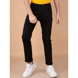 Crimsoune Club Boys Slim Fit Heavy Fade Stretchable Jeans-picture-29
