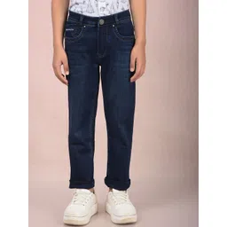 Crimsoune Club Boys Slim Fit Heavy Fade Stretchable Jeans-picture-54