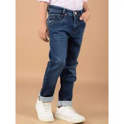 Crimsoune Club Boys Slim Fit Heavy Fade Stretchable Jeans image 4