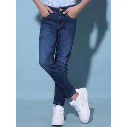 Crimsoune Club Boys Slim Fit Light Fade Stretchable Jeans-picture-44