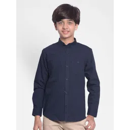 Crimsoune Club Boys Slim Fit Opaque Cotton Casual Shirt-picture-52