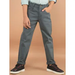 Crimsoune Club Boys Smart Slim Fit Chinos Trousers-picture-44