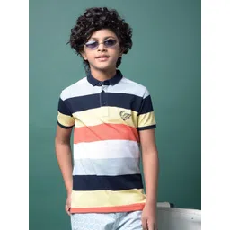 Crimsoune Club Boys Striped Slim Fit T-shirt-picture-29