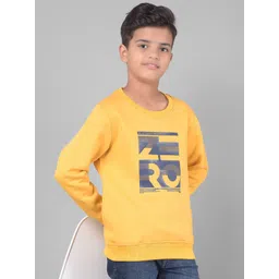 Crimsoune Club Boys Typography Printed Round Neck Long Sleeves Pullover Sweatshirt-picture-22